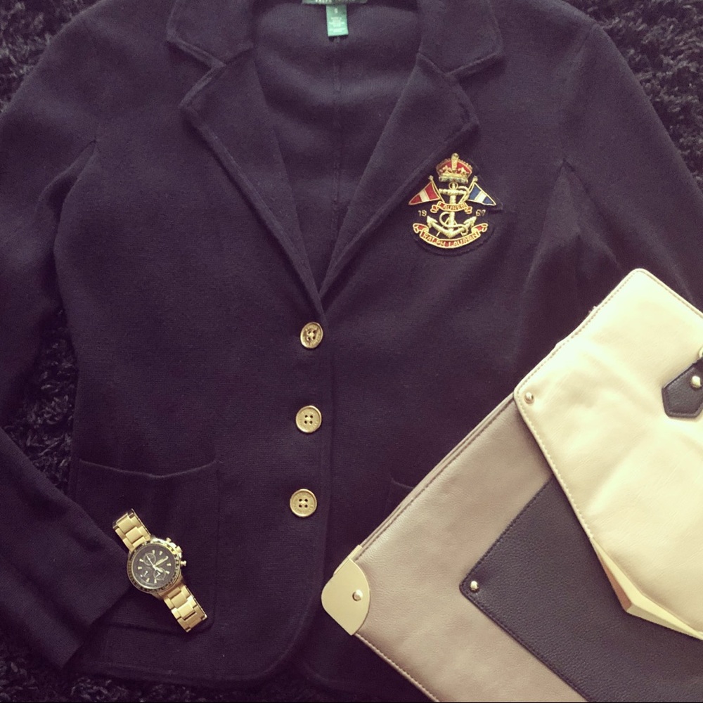 Ralph Lauren Nautical Crest Sweater Blazer